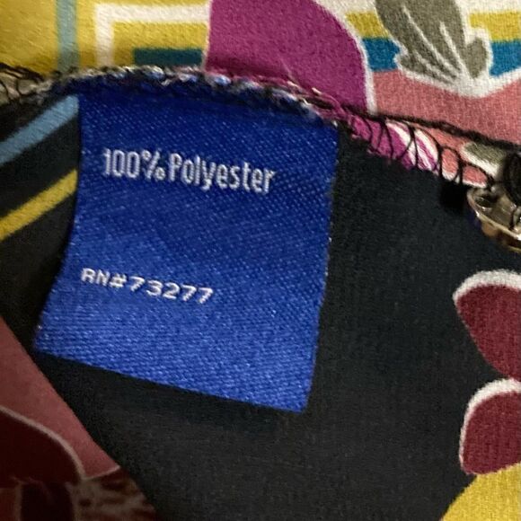 Apt. 9 Pink Black pattern blouse XL - Picture 5 of 7